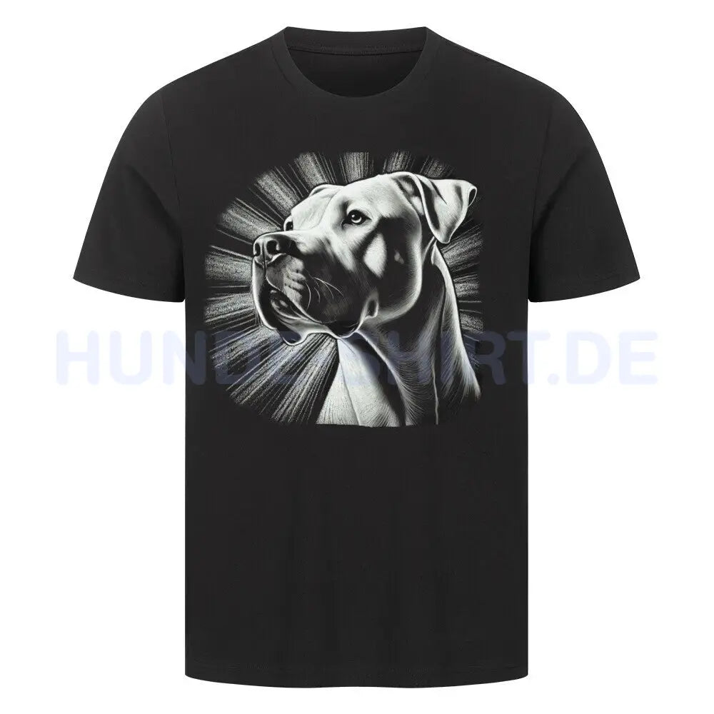 Premium T-Shirt "Dogo Argentino - Bright" Schwarz – hunde-shirt.de