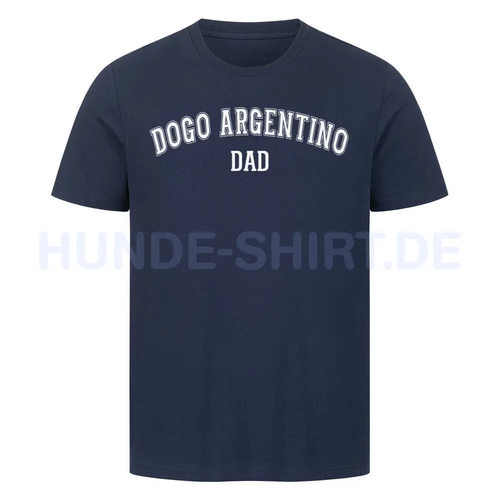 Premium T-Shirt "Dogo Argentino - DAD" French Navy – hunde-shirt.de