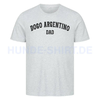 Premium T-Shirt "Dogo Argentino - DAD" Heather Grey – hunde-shirt.de