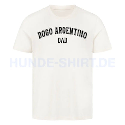 Premium T-Shirt "Dogo Argentino - DAD" Natural Raw – hunde-shirt.de