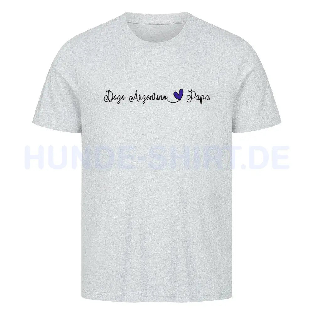 Premium T-Shirt "Dogo Argentino - Papa" Heather Grey – hunde-shirt.de