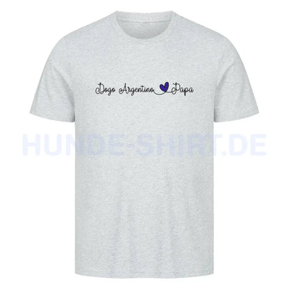 Premium T-Shirt "Dogo Argentino - Papa" Heather Grey – hunde-shirt.de