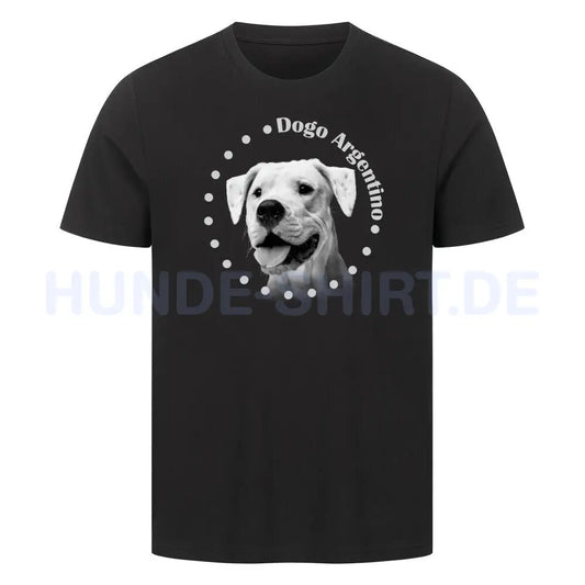 Premium T-Shirt "Dogo Argentino Rounded" Schwarz – hunde-shirt.de