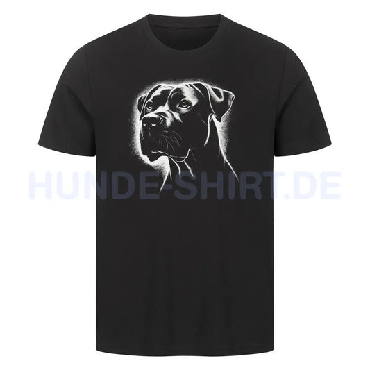 Premium T-Shirt "Dogo Argentino Shine" Schwarz – hunde-shirt.de