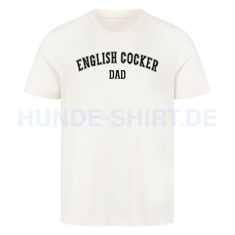 Premium T-Shirt "English Cocker - DAD" Natural Raw – hunde-shirt.de