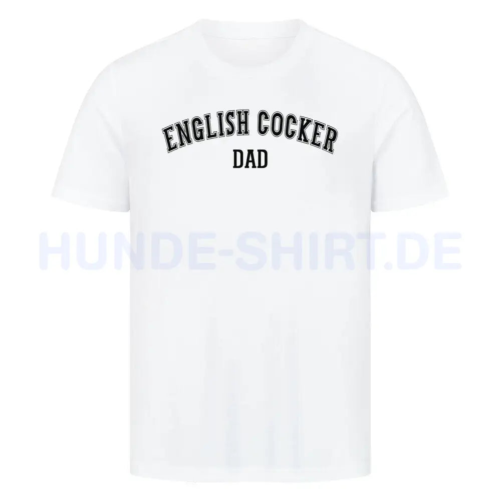 Premium T-Shirt "English Cocker - DAD" Weiß – hunde-shirt.de