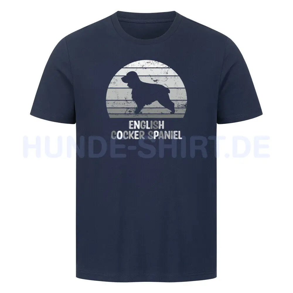 Premium T-Shirt "English Cocker Spaniel" French Navy – hunde-shirt.de