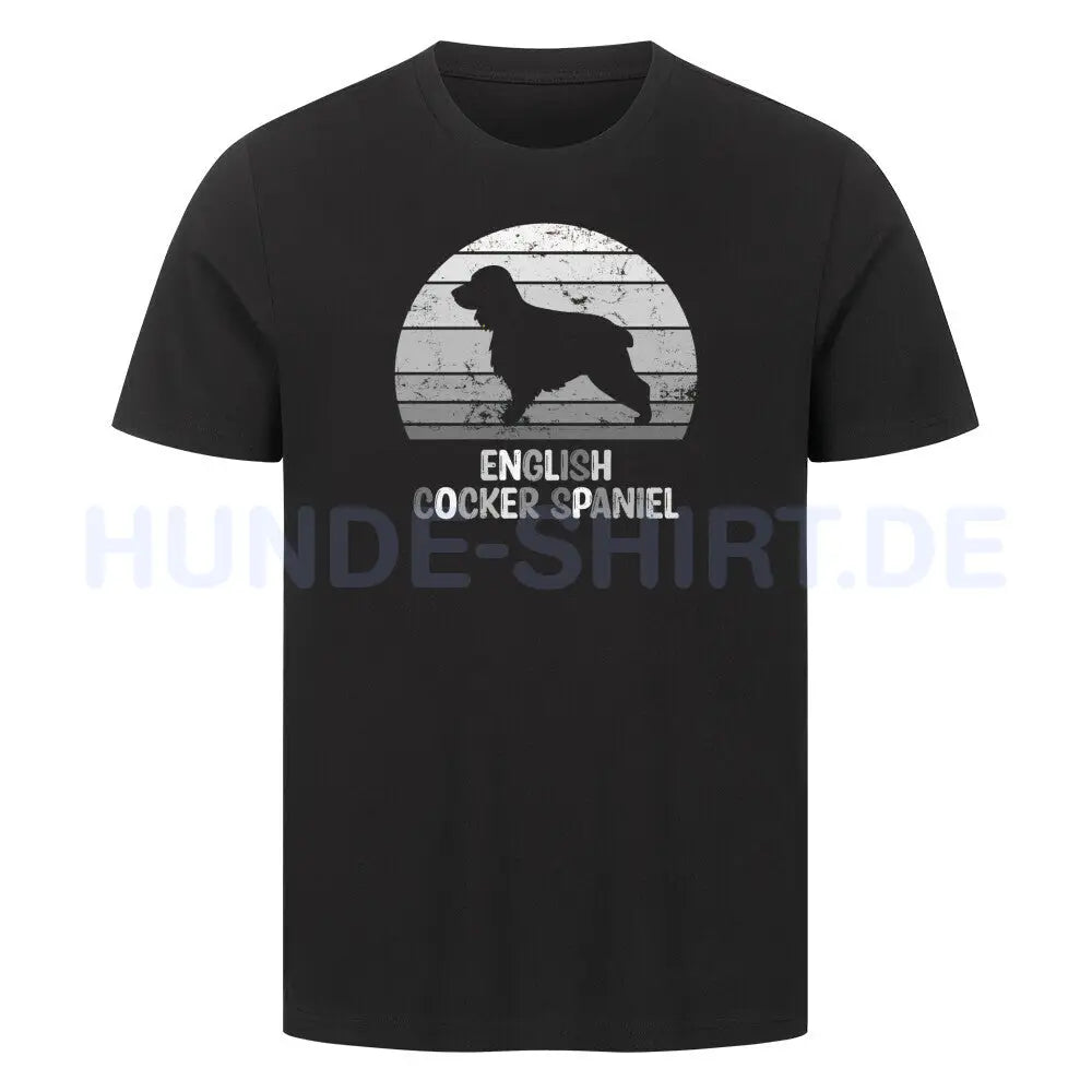 Premium T-Shirt "English Cocker Spaniel" Schwarz – hunde-shirt.de