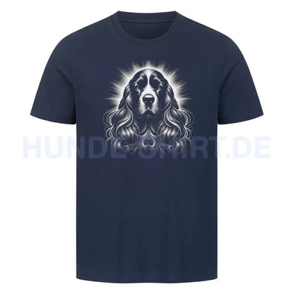 Premium T-Shirt "English Cocker Spaniel Shine" French Navy – hunde-shirt.de