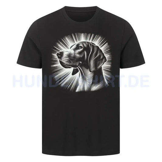 Premium T-Shirt "English Foxhound - Shine" Schwarz – hunde-shirt.de