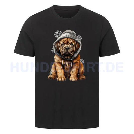 Premium T-Shirt "English Mastiff - Frost" Schwarz – hunde-shirt.de