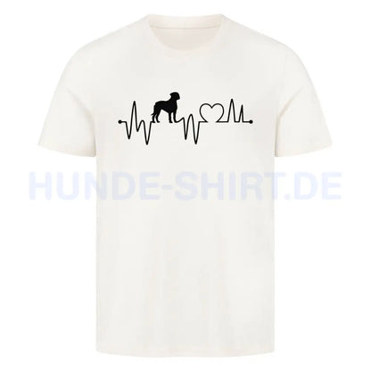 Premium T-Shirt "English Mastiff - Heartbeat" Natural Raw – hunde-shirt.de