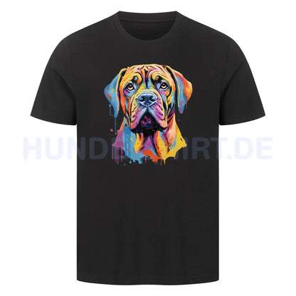 Premium T-Shirt "English Mastiff Paint" Schwarz – hunde-shirt.de