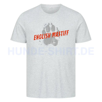 Premium T-Shirt "English Mastiff - PAW II" Heather Grey – hunde-shirt.de