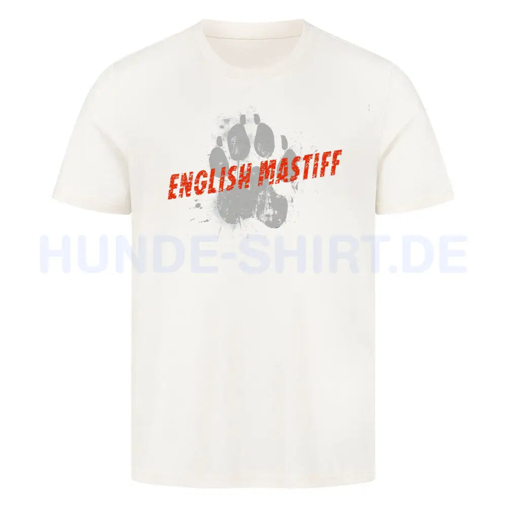 Premium T-Shirt "English Mastiff - PAW II" Natural Raw – hunde-shirt.de