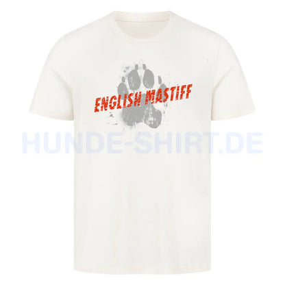 Premium T-Shirt "English Mastiff - PAW II" Natural Raw – hunde-shirt.de