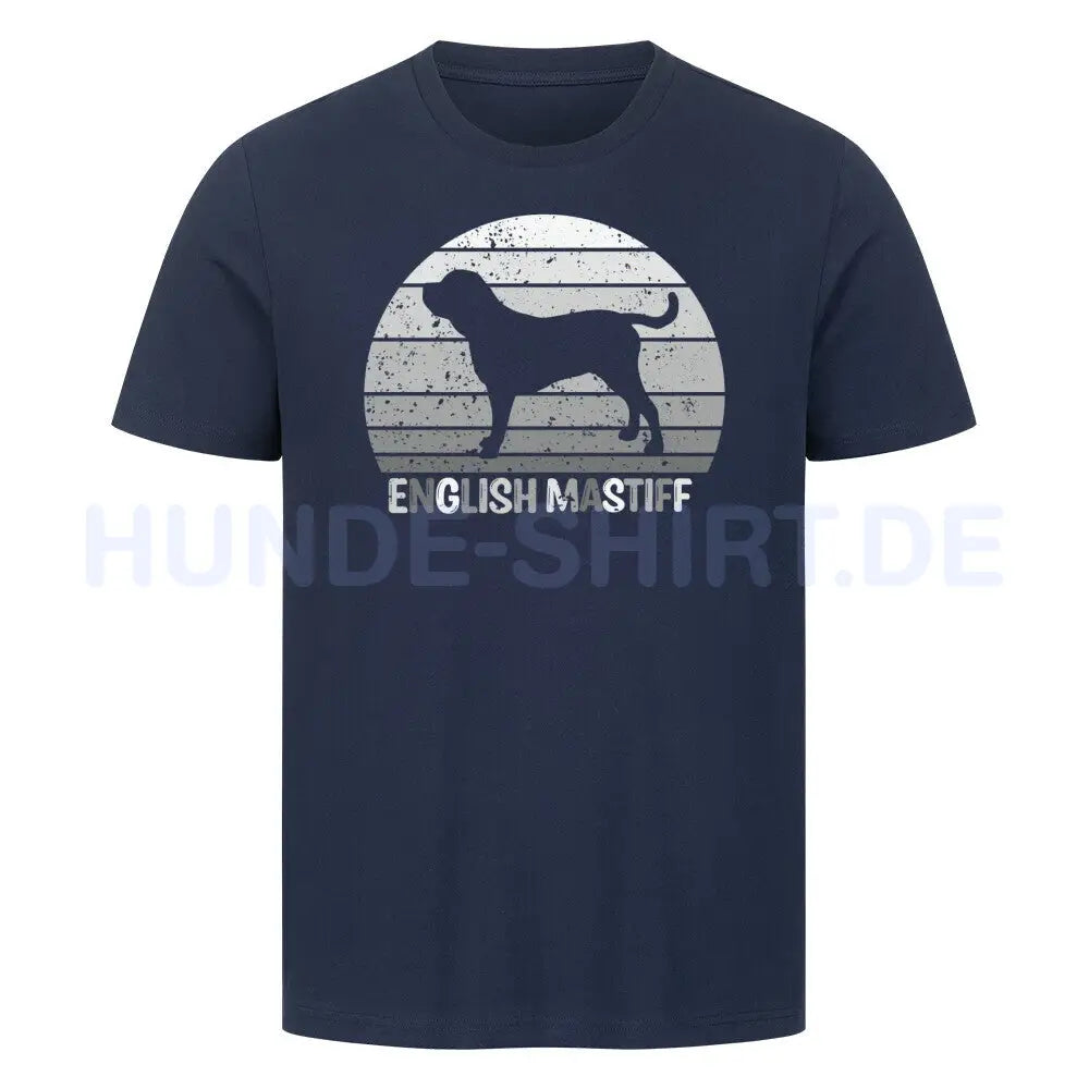 Premium T-Shirt "English Mastiff S" French Navy – hunde-shirt.de