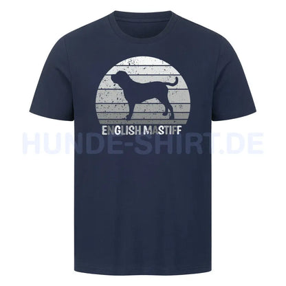 Premium T-Shirt "English Mastiff S" French Navy – hunde-shirt.de