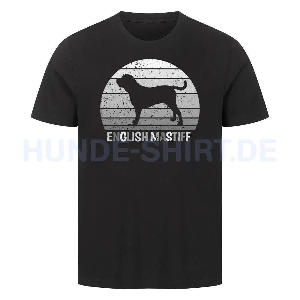 Premium T-Shirt "English Mastiff S" Schwarz – hunde-shirt.de