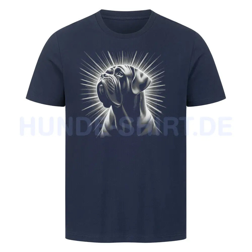 Premium T-Shirt "English Mastiff - Shine" French Navy – hunde-shirt.de