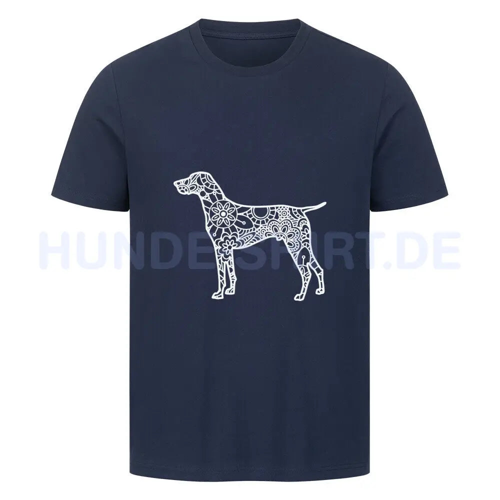 Premium T-Shirt "English Pointer pur" French Navy – hunde-shirt.de