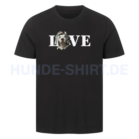 Premium T-Shirt "English Setter - LOVE" Schwarz – hunde-shirt.de