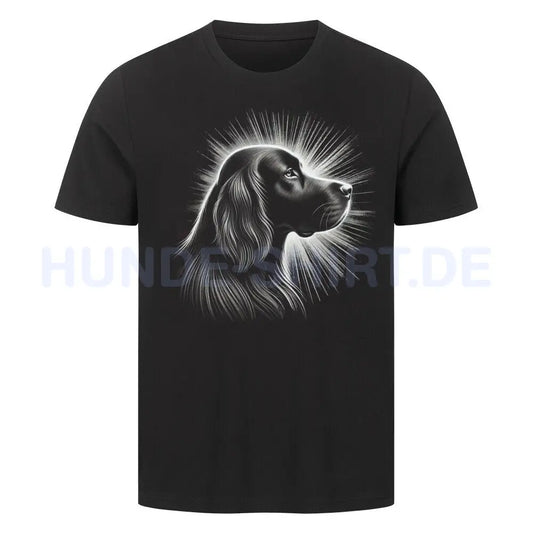 Premium T-Shirt "English Setter - Shine" Schwarz – hunde-shirt.de