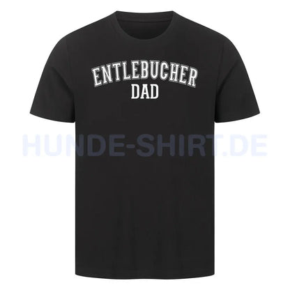 Premium T-Shirt "Entlebucher - DAD" Schwarz – hunde-shirt.de