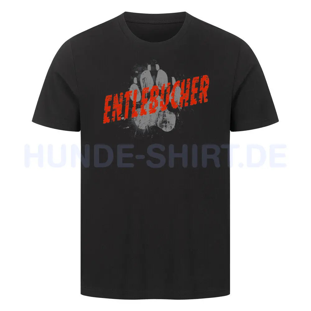 Premium T-Shirt "Entlebucher Sennenhund - PAW" Schwarz – hunde-shirt.de