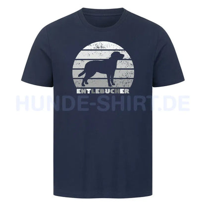 Premium T-Shirt "Entlebucher Sennenhund" French Navy – hunde-shirt.de