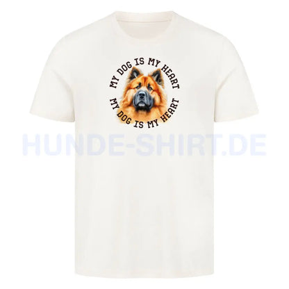 Premium T-Shirt "Eurasier HEART" Natural Raw – hunde-shirt.de