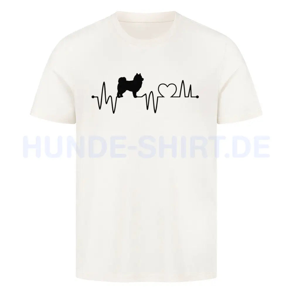 Premium T-Shirt "Eurasier - Heartbeat" Natural Raw – hunde-shirt.de