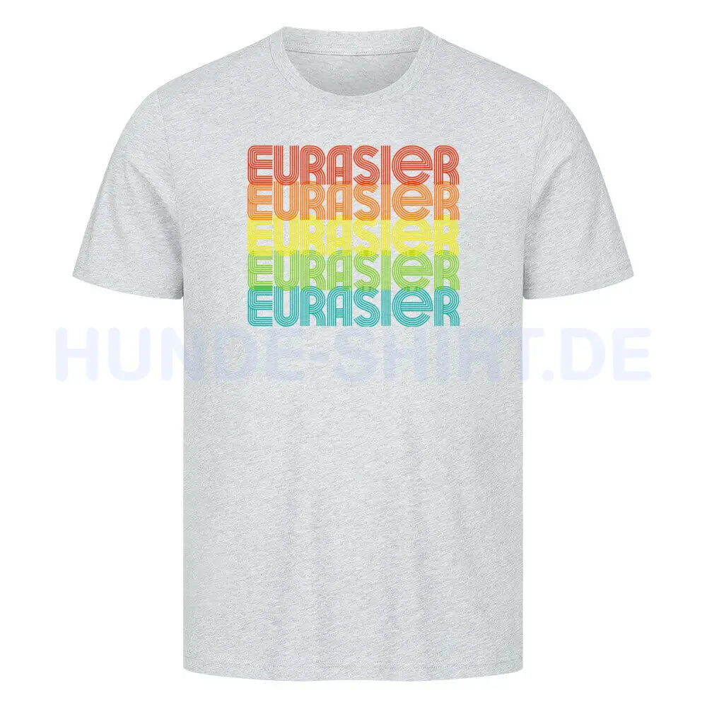 Premium T-Shirt "Eurasier - RETRO" Heather Grey – hunde-shirt.de