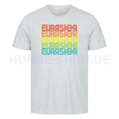 Premium T-Shirt "Eurasier - RETRO" Heather Grey – hunde-shirt.de