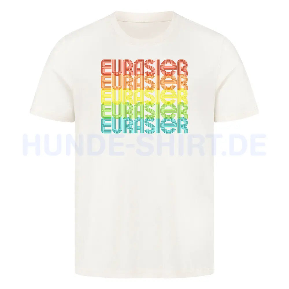 Premium T-Shirt "Eurasier - RETRO" Natural Raw – hunde-shirt.de