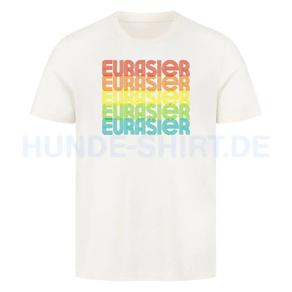 Premium T-Shirt "Eurasier - RETRO" Natural Raw – hunde-shirt.de