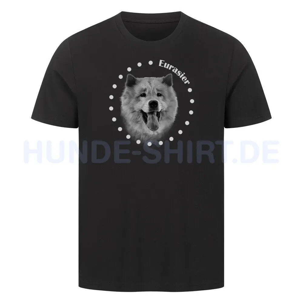 Premium T-Shirt "Eurasier Rounded" Schwarz – hunde-shirt.de