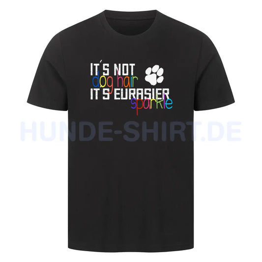 Premium T-Shirt "Eurasier - Sparkle" Schwarz – hunde-shirt.de