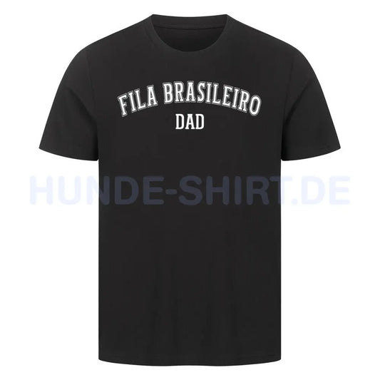 Premium T-Shirt "Fila Brasileiro - DAD" Schwarz – hunde-shirt.de