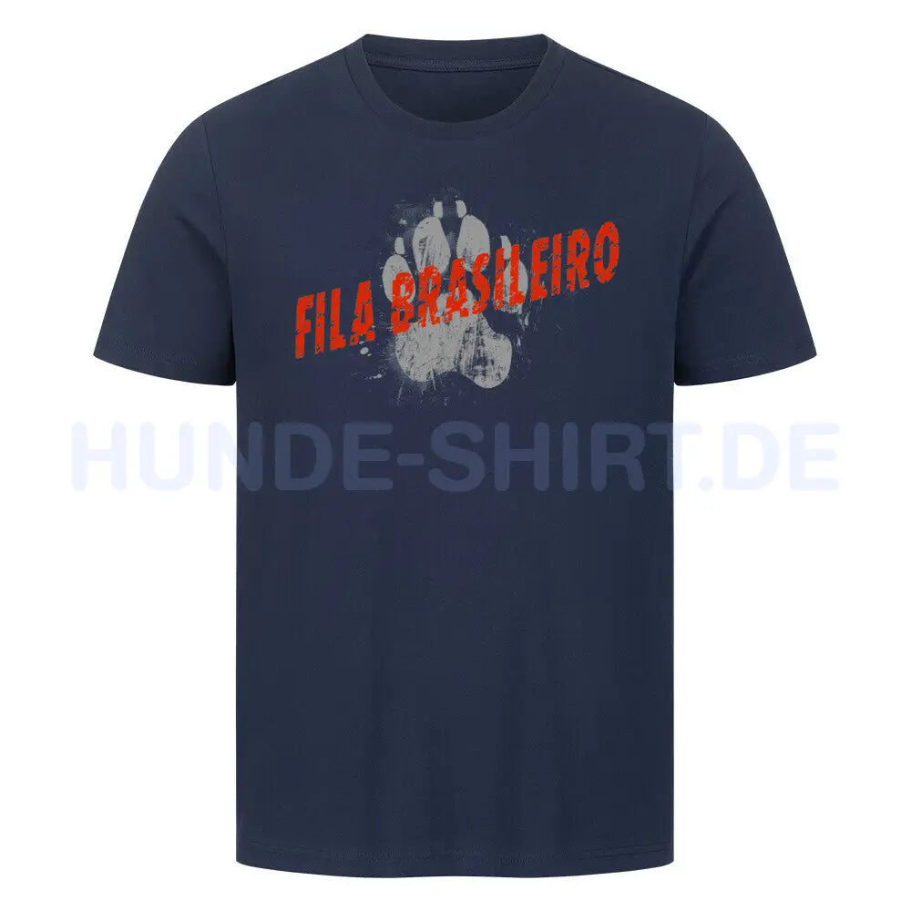 Premium T-Shirt "Fila Brasileiro - PAW" French Navy – hunde-shirt.de