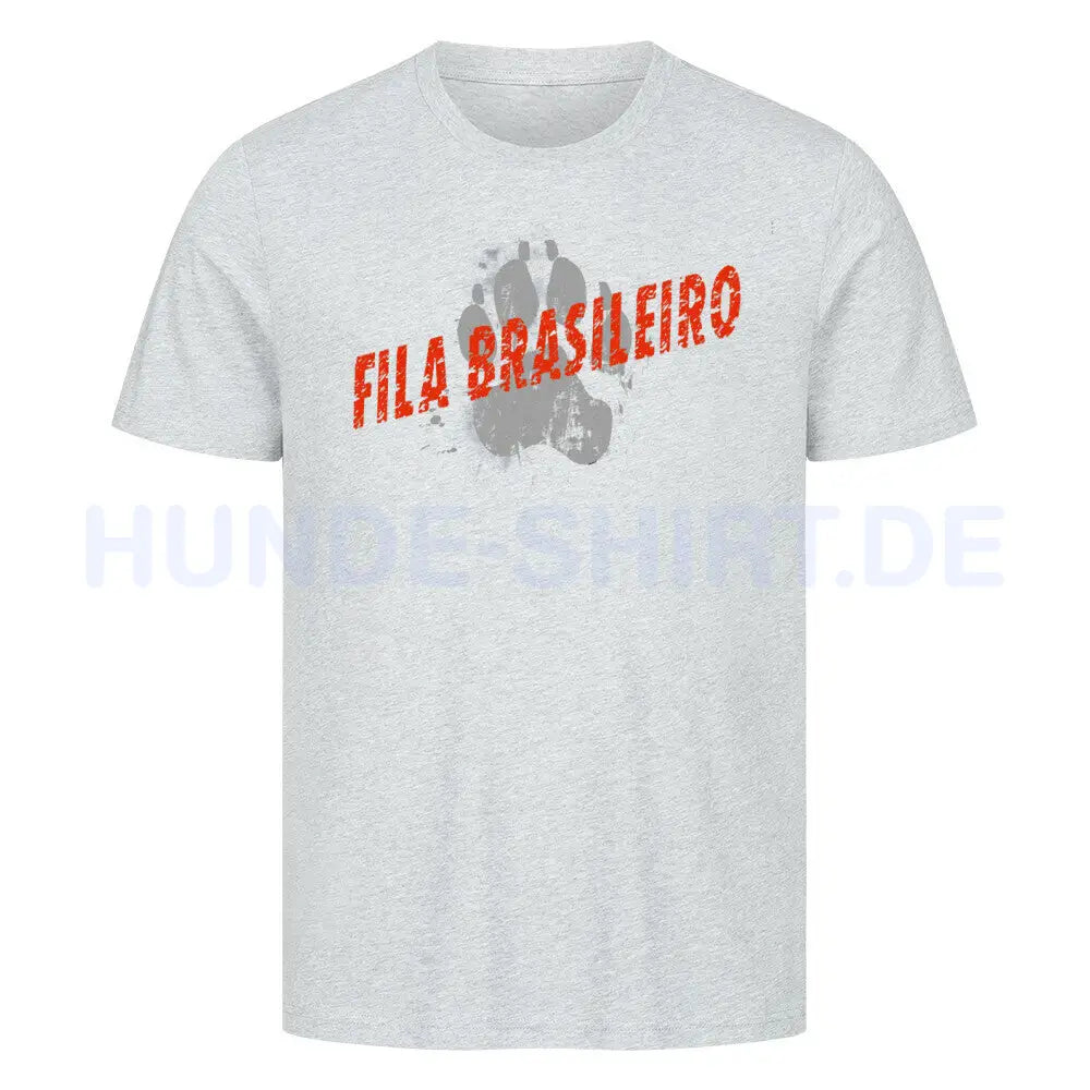 Premium T-Shirt "Fila Brasileiro - PAW" Heather Grey – hunde-shirt.de