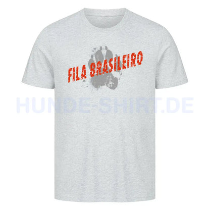 Premium T-Shirt "Fila Brasileiro - PAW" Heather Grey – hunde-shirt.de