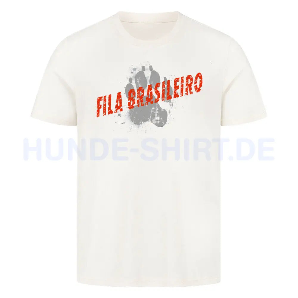 Premium T-Shirt "Fila Brasileiro - PAW" Natural Raw – hunde-shirt.de