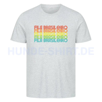 Premium T-Shirt "Fila Brasileiro - RETRO" Heather Grey – hunde-shirt.de