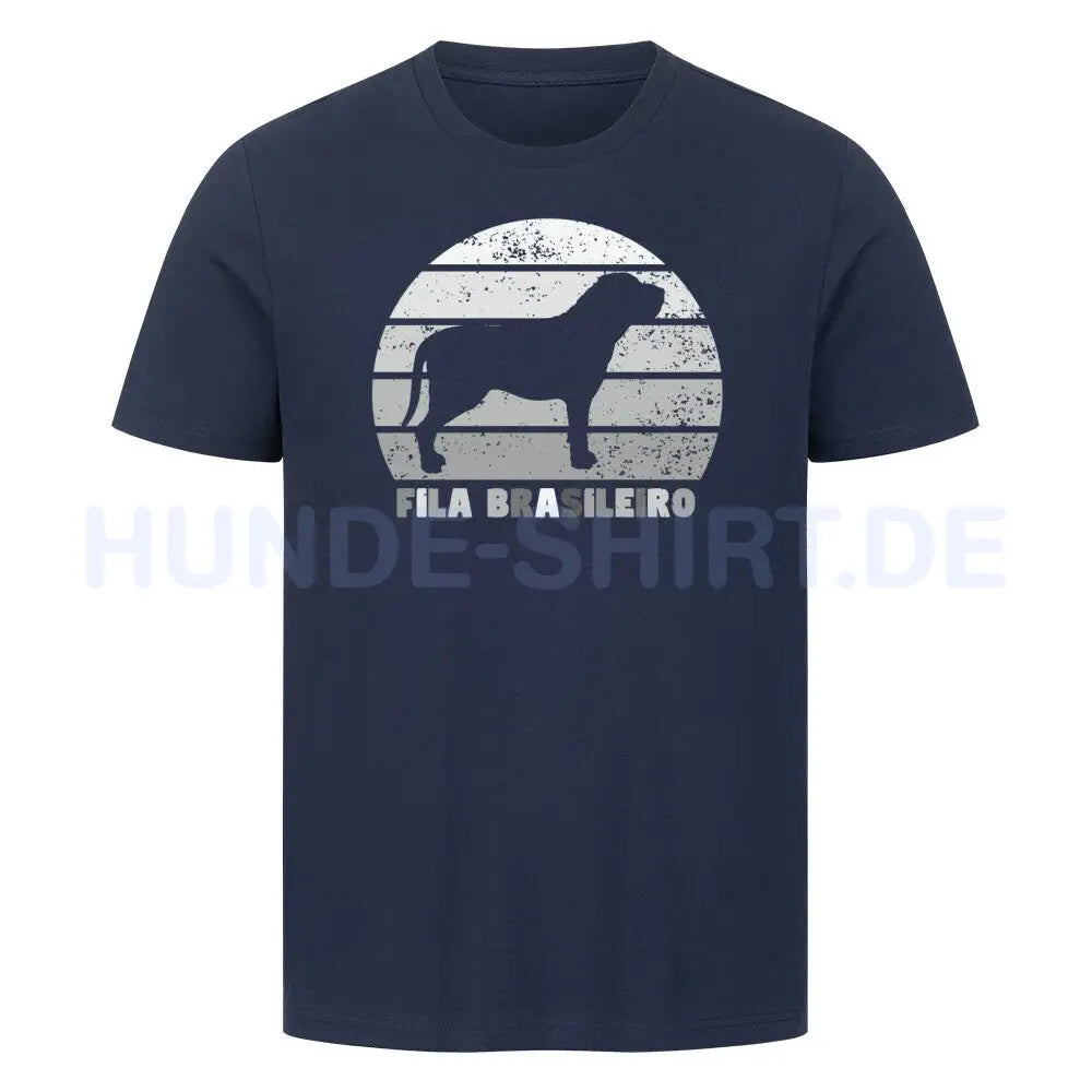 Premium T-Shirt "Fila Brasileiro" French Navy – hunde-shirt.de