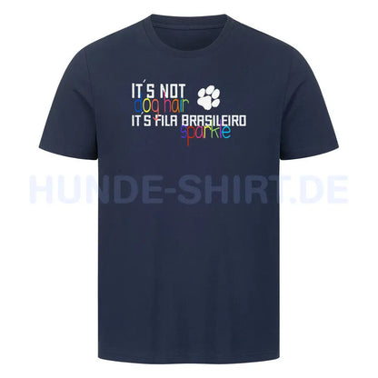 Premium T-Shirt "Fila Brasileiro - Sparkle" French Navy – hunde-shirt.de