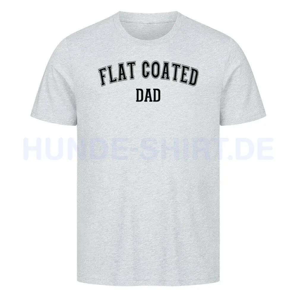 Premium T-Shirt "Flat Coated Retriever - DAD" Heather Grey – hunde-shirt.de