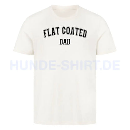 Premium T-Shirt "Flat Coated Retriever - DAD" Natural Raw – hunde-shirt.de