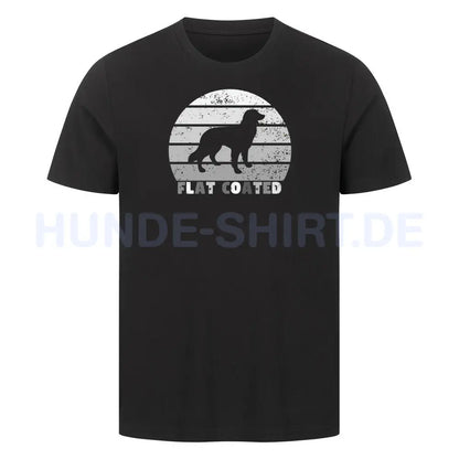 Premium T-Shirt "Flat Coated Retriever S" Schwarz – hunde-shirt.de