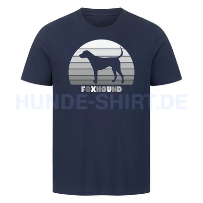 Premium T-Shirt "Foxhound" French Navy – hunde-shirt.de